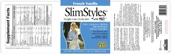 Natural Factors SlimStyles Weight Loss Drink Mix French Vanilla - supplement