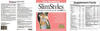 Natural Factors SlimStyles Weight Loss Drink Mix Very Strawberry - supplement