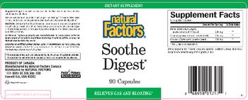 Natural Factors Soothe Digest - supplement