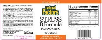 Natural Factors Stress B Formula Plus 1000 mg C - supplement