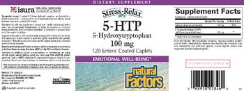Natural Factors Stress-Relax 5-HTP 5-Hydroxytryptophan 100 mg - supplement