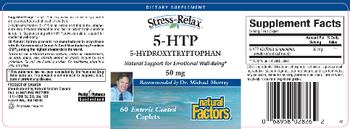 Natural Factors Stress-Relax 5-HTP 5-Hydroxytryptophan 50 mg - supplement