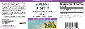 Natural Factors Stress-Relax 5-HTP 5-Hydroxytryptophan 50 mg - supplement