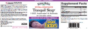 Natural Factors Stress-Relax Extra Strength Tranquil Sleep - supplement