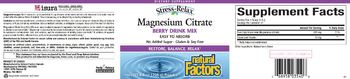 Natural Factors Stress-Relax Magnesium Citrate Berry Drink Mix - supplement
