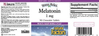 Natural Factors Stress-Relax Melatonin 1 mg - supplement