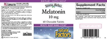 Natural Factors Stress-Relax Melatonin 10 mg - supplement