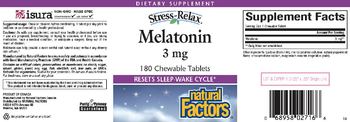 Natural Factors Stress-Relax Melatonin 3 mg - supplement