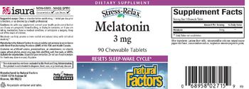 Natural Factors Stress-Relax Melatonin 3 mg - supplement