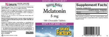 Natural Factors Stress-Relax Melatonin 5 mg - supplement