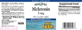 Natural Factors Stress-Relax Melatonin 5 mg - supplement