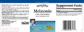 Natural Factors Stress-Relax Melatonin 5 mg Chewable - supplement