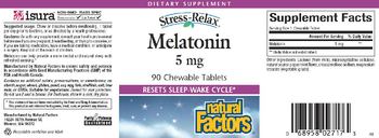 Natural Factors Stress-Relax Melatonin 5 mg - supplement