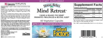 Natural Factors Stress-Relax Mind Retreat - supplement