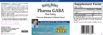 Natural Factors Stress-Relax Pharma GABA - supplement