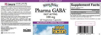 Natural Factors Stress-Relax Pharma GABA 100 mg - supplement