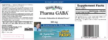 Natural Factors Stress-Relax Pharma GABA 100 mg - supplement