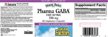 Natural Factors Stress-Relax Pharma GABA 250 mg - supplement
