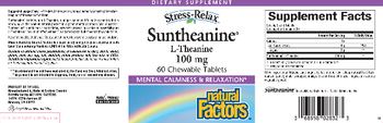 Natural Factors Stress-Relax Suntheanine - supplement