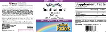 Natural Factors Stress-Relax Suntheanine L-Theanine 100 mg - supplement