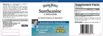 Natural Factors Stress-Relax Suntheanine L-Theanine - supplement