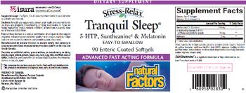 Natural Factors Stress-Relax Tranquil Sleep - supplement