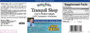 Natural Factors Stress-Relax Tranquil Sleep - supplement