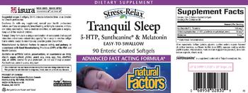 Natural Factors Stress-Relax Tranquil Sleep - supplement