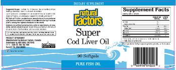 Natural Factors Super Cod Liver Oil - supplement