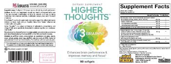 Natural Factors Three Brains Higher Thoughts - supplement