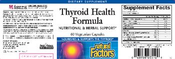 Natural Factors Thyroid Health Formula - supplement