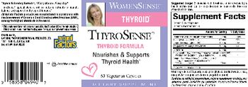 Natural Factors WomenSense ThyroSense Thyroid Formula - supplement