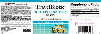 Natural Factors Travel Biotic - this statement has not been evaluated by the food and drug administration this product is not intend