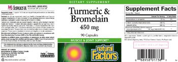 Natural Factors Turmeric & Bromelain 450 mg - supplement
