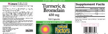 Natural Factors Turmeric & Bromelain 450 mg - supplement