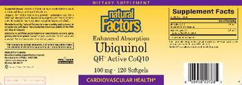 Natural Factors Ubiquinol QH Active CoQ10 - supplement
