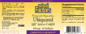 Natural Factors Ubiquinol QH Active CoQ10 - supplement