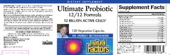 Natural Factors Ultimate Probiotic 12/12 Formula - supplement