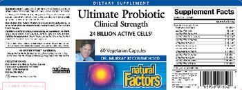 Natural Factors Ultimate Probiotic Clinical Strength - supplement