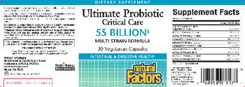 Natural Factors Ultimate Probiotic Critical Care - supplement