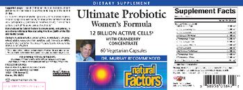 Natural Factors Ultimate Probiotic Women’s Formula - supplement