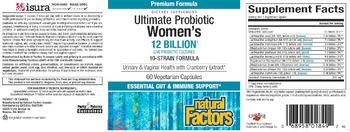 Natural Factors Ultimate Probiotic Women's - supplement