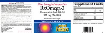 Natural Factors Ultra Strength One-per-Day RxOmega-3 - supplement