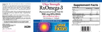 Natural Factors Ultra Strength RxOmega-3 - supplement