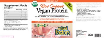 Natural Factors Vegan Protein Berrylicious - 