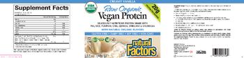 Natural Factors Vegan Protein Creamy Vanilla - 