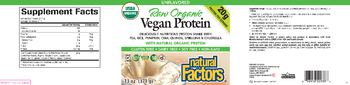 Natural Factors Vegan Protein Unflavored - 