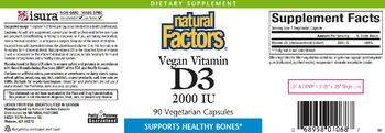 Natural Factors Vegan Vitamin D3 2000 IU - supplement