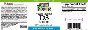 Natural Factors Vegan Vitamin D3 5000 IU - supplement