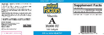 Natural Factors Vitamin A 10,000 IU - supplement